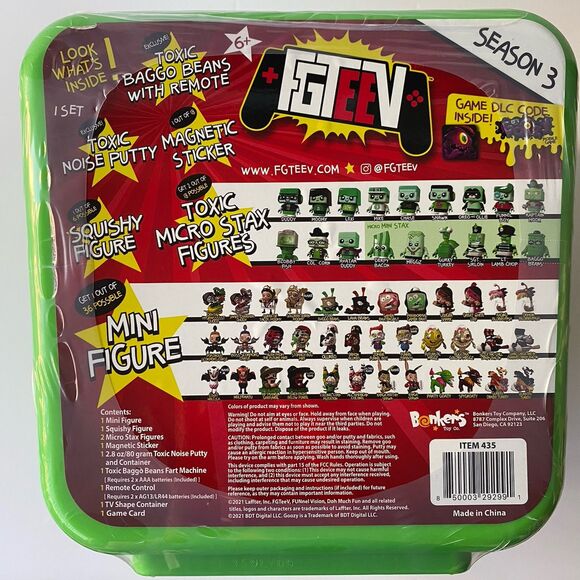 New 2021 FGTeeV Green Giant TV Mystery Pack Series 3 Collectable Mystery Figures - Picture 3 of 5